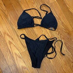 SHEIN Classic Black Bikini Set
